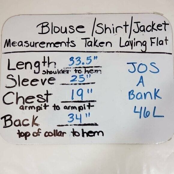 Jos A Bank Signature Collection Blazer Men 46 L Gray Two Button 100% Wool Jacket - Picture 7 of 7